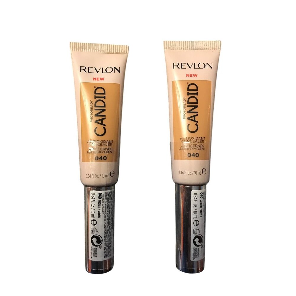 Revlon Concealer PhotoReady Candid Anti Pollution 040 Medium 0.34 Fl Oz Lot of 2